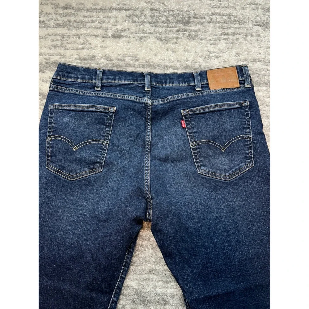 Levi Strauss 502 Jeans Mens W40 L36 (32) Big E Premium Tapered Stretch Denim